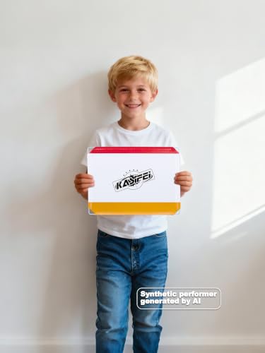 kasifei Mini Hockey Rink Set - Full Rink - Complete Indoor/Outdoor Sports Games with Steel Knee Goals, Sticks, and Ball - for Kids Ages 3 and Up