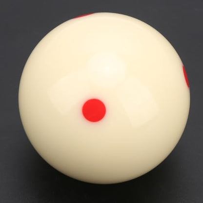 Billiard Cue Ball, 57.2mm Standard Training Pool Ball Dot Spot Pool Table Accessories for Billiard Games Sports - color: Red Dot