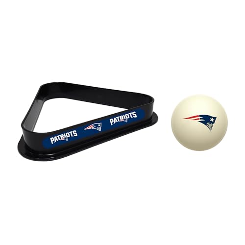 Imperial NFL Cue Ball & Rack Set - color: New England Patriots, White