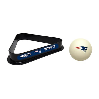 Imperial NFL Cue Ball & Rack Set - color: New England Patriots, White