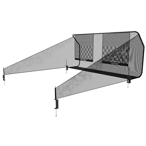 PONGBOT Table Tennis Ball Catch Net, Ping-Pong Ball Recycling Net, Durable Ball Collector for Solo Training, for Tables with Sides Under 3 Inches