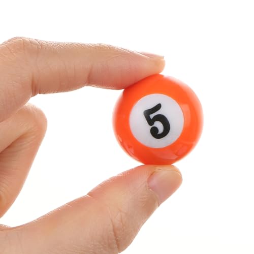 16-Piece Mini Billiard Balls Set – 25mm (0.98") Small Pool Balls for Table Games, Travel & Family Fun