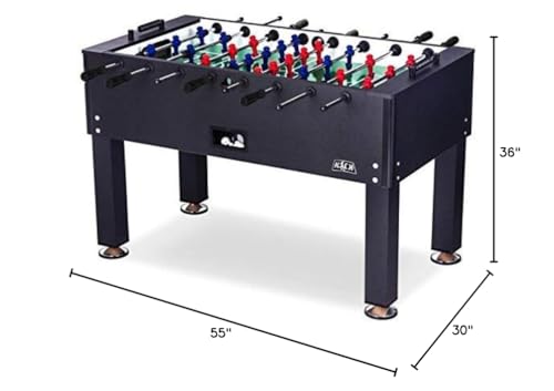 KICK Onyx 55" Foosball Table (Obsidian) – Professional Full-Size Indoor Game Table
