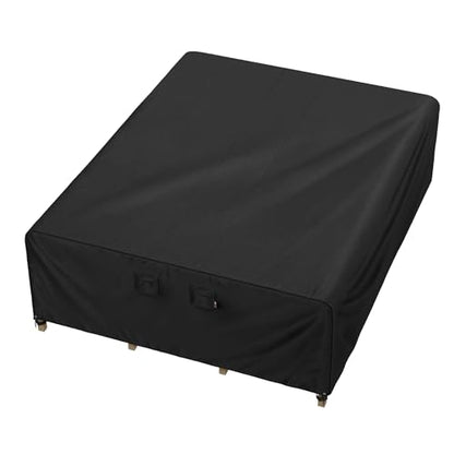 iBirdie Outdoor Patio Furniture Set Covers 90 x 76 inch fit 6 x 7 ft, 72, 74, 76 inch Wide, 90, 86, 87 inch Long Outside Dining Table and Chairs, Waterproof Weatherproof Cover, Heavy Duty 600D - size: 90 x 76 x 28 inch