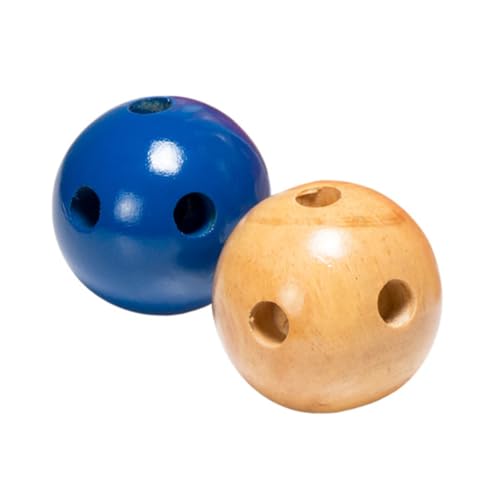 HEY! PLAY! 11" Wooden Lawn Bowling Set Game