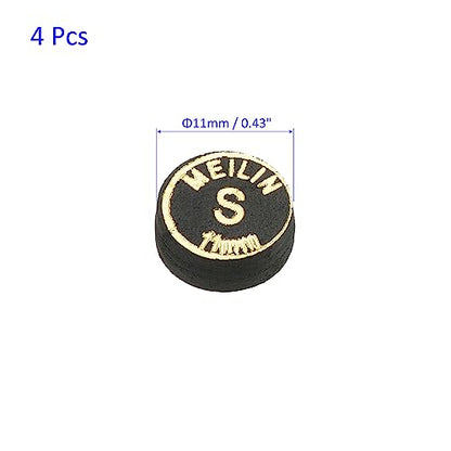 M METERXITY Pool Cue Tips - Laminated Billiard Cue Tips Multiple Layer Faux Leather Apply to Pool Cues/Snooker - size: 11mm, style: Soft