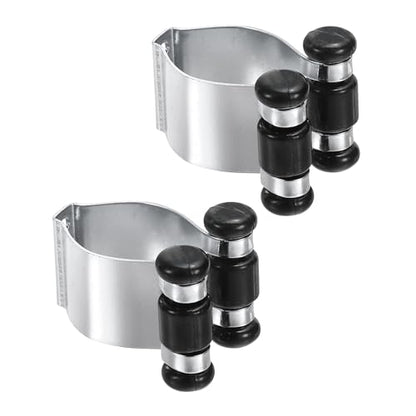 PATIKIL Metal Pool Cue Clips, 2 Pack Billiard Stick Clips, Silver Tone, 38 x 28 mm/ 1.5 x 1.1 inch (L*W), Billiard Clubs, Bars, Home Entertainment - color: Silver
