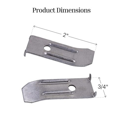 Steel Table Leaf Leveler with Screws | Pack of 12 | Table Leaf Hardware | TT5-S