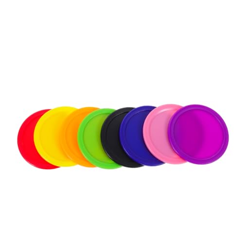 SUPVOX 8pcs Air Hockey Puck Set Heavy Duty Replacement Accessories for Boy Girl and Adults Smooth Glide for Tables Professional Performance for All Skill Levels