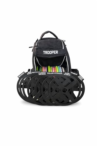 3DAmbitions 3D Printed Disc Golf Bag Dividers — Full Set of 9 Organizational Inserts (Drivers, Fairway, Mid, Roller, Approach, Putters, Stable, Under/Over-Stable) — PLA Disc Golf Bag Organizer