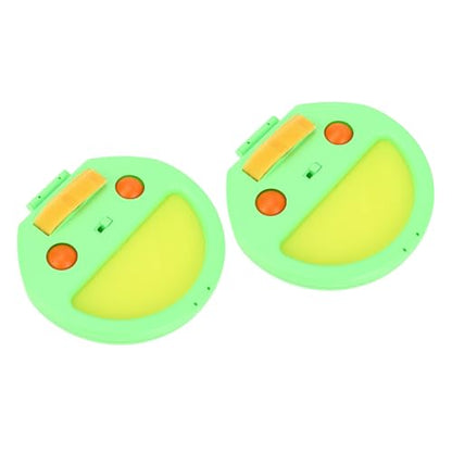 Toss and Catch Ball Set, Hand Exercise Ball Throwing Set, Double Player Outdoor Game with Soft Balls, Ideal for Beach Picnic Party (Green) - color: Green