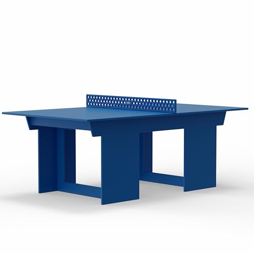 Lounge Concepts Outdoor Ping Pong Table | All Weather Table Tennis | Outdoor Gaming | Outdoor Game Sets | HDPE Ping Pong Table - color: Royal Blue