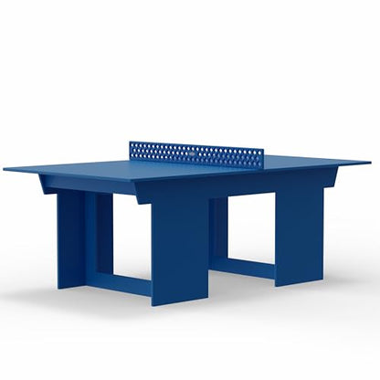 Lounge Concepts Outdoor Ping Pong Table | All Weather Table Tennis | Outdoor Gaming | Outdoor Game Sets | HDPE Ping Pong Table - color: Royal Blue