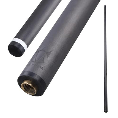 CROWN ME 12.5mm Uni Lock pin Pure Carbon Fiber Shaft for Pool Cue Stick, Pro Carbon cue Shaft only, Lowest Deflection Pool cue Shaft