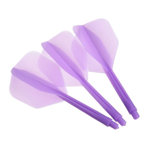 M METERXITY Integrated Dart Shaft and Flights-One Piece Dart Accessories Durable Anti-Fall Apply to Soft Tip Darts and Steel Tip Dart - color: Purple