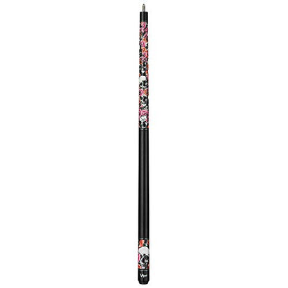 Viper by GLD Products Underground 58" Pool Cue - color: Skulls and Roses, size: 21 Ounce