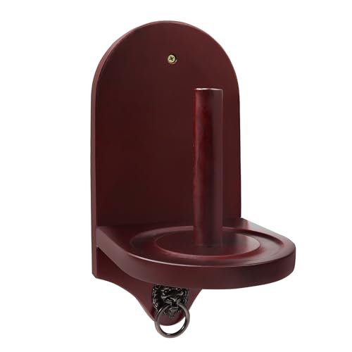 GSE Games & Sports Expert Billiard Wall Mounted Wood Cone Chalk Holder, Pool Table Cone Chalk Holder, Billiards Accessories (3 Colors Available) - color: Mahogany