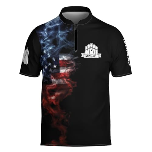 Personalized Custom Jersey for Men, Uniform Shirt for Bowling Team Gift - color: D17