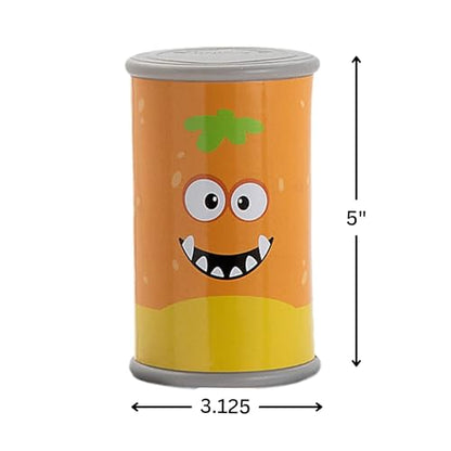 Monster Can Toss Game - Includes Plastic cans and Bean Bags - Carnival Circus Party Games and Halloween Activity for Kids
