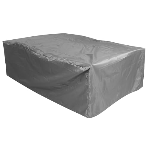 Alipis Foosball Table Cover Waterproof Gray 210d Polyester 160x115x50cm Dustproof UV Resistant Table Protector for Indoor Outdoor Game Room