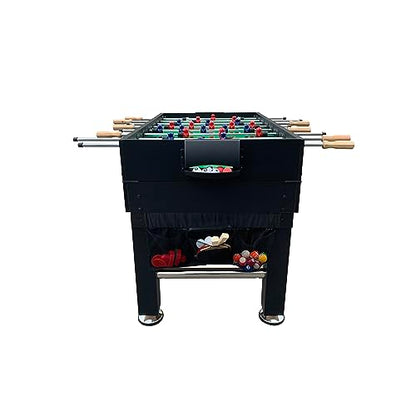 KICK Tetrad 55" 4-in-1 Multi Game Table – Foosball, Billiards/Pool, Air Hockey & Ping Pong - color: Black