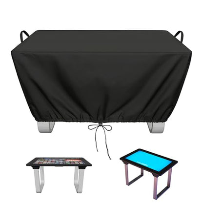 420D Game Table Cover Compatible with 32" Arcade1Up Infinity Game Table | Heavy Duty Waterproof, Adjustable Drawstring ,Pet-resistant, Black - size: 34“L