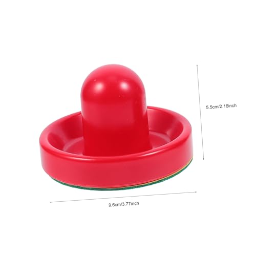 Air Hockey Replacement Parts Plastic Pushers and Pucks with Thick Lint Pads for Table Hockey Game Accessories Lightweight Strikers in Blue Black Red Green
