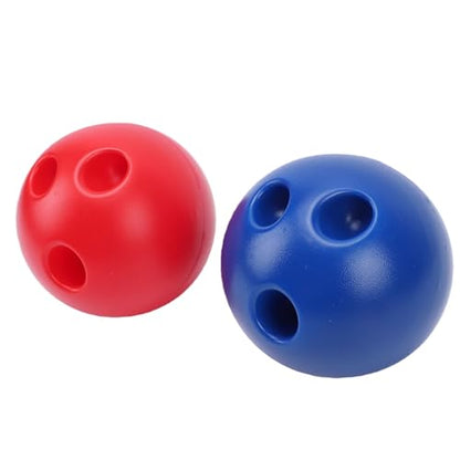Kids Bowling Set Durable Safe 10 White Plastic Pins with 2 Lightweight Balls for Family Fun Indoor Outdoor Use (for Kids Aged 3 and Above)