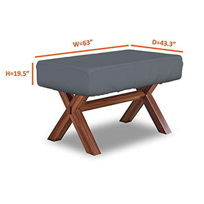 Covers & all Foosball Table Cover 12 Oz - 100% Weather Resistant Outdoor Game Table Cover with Elastic at 4 Sides (63" W x43" D x 19.5" H, Gray) - color: Grey, size: 63"W x43"D x 19.5"H