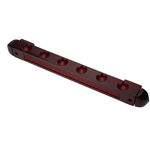 Keenso Billiard Pool Cue Rack, Wooden Wall Mounted Rack Stick Holder Billiard Pool Cue Wall Rack