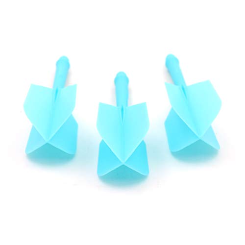 CUESOUL ROST Integrated Dart Shaft and Flights Medium,Slim Shape,Set of 3 - color: Blue