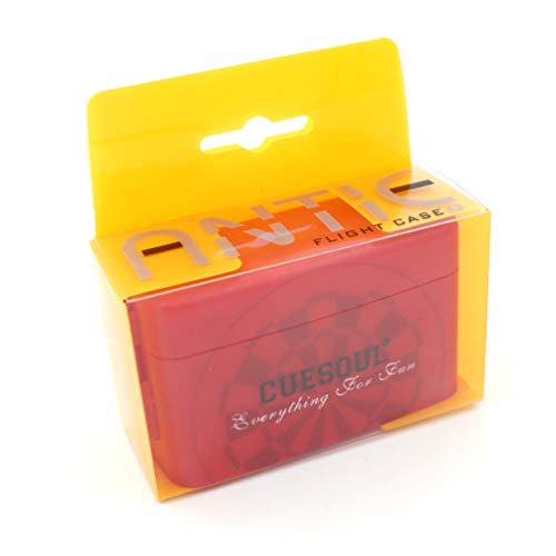 CUESOUL ANTIE Hard Dart Case with Peking Opera Mask Design and Dart Flights Case for Your Choice - color: Dart Flight Case-Red