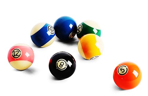 Premium Billiard Balls Set, 2-1/4" Regulation Size Pool Table Balls, Polyester Material American Billiards, One Box Contains 16 Ball
