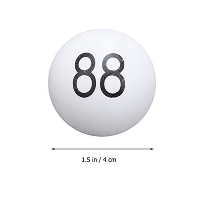 100pcs Plastic Raffle Number Balls Table Tennis Balls 4cm Numbered Bingo Ball Colored Pong Ball 1-100 Wedding Birthday Party Supplies White