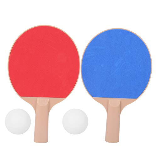 SUNGOOYUE Children Table Tennis bat, with Good Resilience, Portable Lightweight Design for Indoor Outdoor Practice, Includes 2 Rackets and 2 Balls