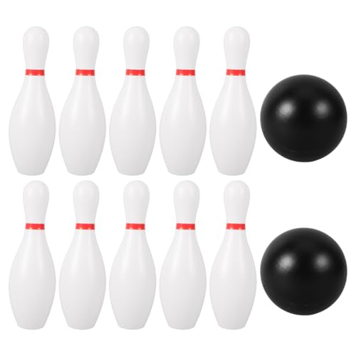 BESPORTBLE Kids Bowling Set: Includes 10 Plastic Pins & 2 Balls for Preschoolers, Garden Games, Party Fun utdoor Games for Toddlers 3-8 Years Old