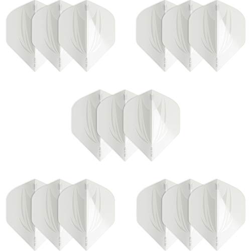 Target Darts 5 x Sets of ID Pro. Ultra Dart Flights - 15 Dart Flights in Total - No. 2/ No. 6 Flight Designs Sizes in 11 Colours - color: White, size: No.2