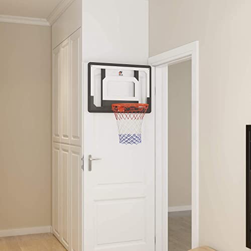 Cyfie 32" x 23" Over-The-Door Basketball Hoop Backboard, Basketball Hoops for Home/Office, Indoor Basketball Game for Kids Adults