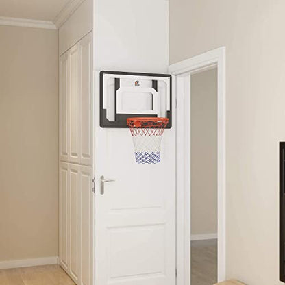 Cyfie 32" x 23" Over-The-Door Basketball Hoop Backboard, Basketball Hoops for Home/Office, Indoor Basketball Game for Kids Adults