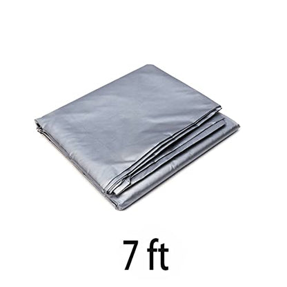 SEIWEI 7ft Billiard Table Dust Cover Outdoor Pool Table Cover Foldable and Waterproof Silver - color: Sliver, size: 7ft