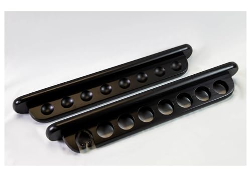 PEARSON Pool Cue Wall Racks for holding Billiard Pool Cue Sticks holds 7 Pool Cue Sticks (Black)