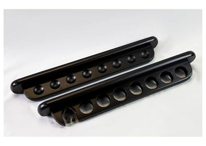 PEARSON Pool Cue Wall Racks for holding Billiard Pool Cue Sticks holds 7 Pool Cue Sticks (Black)