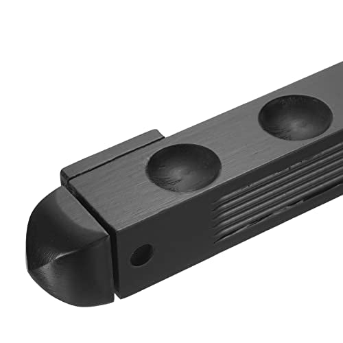 PATIKIL Pool Cue Rack, 1Pair Wooden Billiard Cue Stick Rack Wall Mounted Cue Stick Holder Holds 8 Cue for Billiard Pool Players, Black