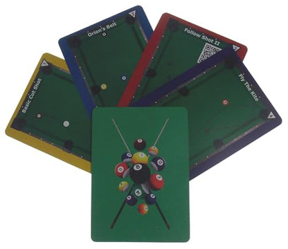 Hickoryville Skilliards Billiards Training Card System - Professional Pool Practice Drills and Skill Building Exercises | Structured Coaching Tool with Progressive Difficulty Levels