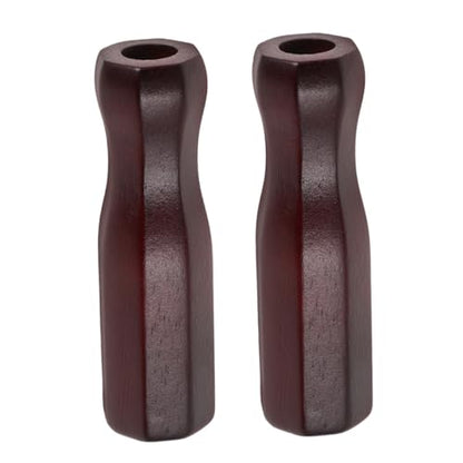 GALPADA 2pcs Wooden Foosball Table Handles Repair Rod Grips for Soccer Tabletop Game Replacement Parts Comfortable Solid Wood Grip for Indoor Table Football Play