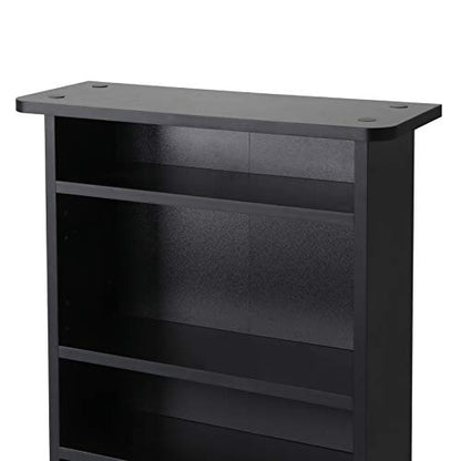 5 Shelf Bookcase 5 Tier Wooden Multimedia Storage Media Cabinet DVD Rack, Adjustable Shelves Organize a Mix of Media Storage Furniture 240 CDs DVDs or 132 Blue Ray Video Games Books