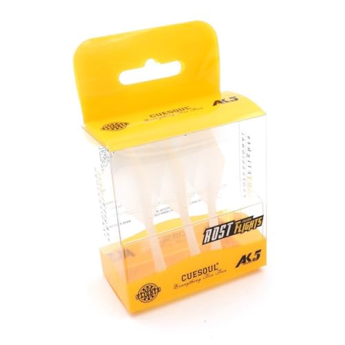 CUESOUL Rost AK5 Integrated Dart Shaft and Flights Transparent Color-S/M/L - color: Diamond Shape, size: M-28mm