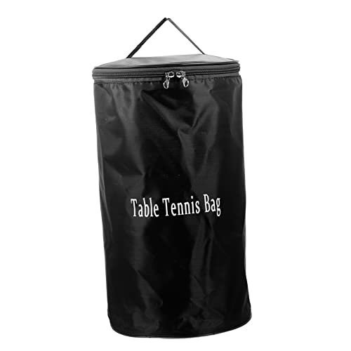 Table Tennis Bag Portable Storage Pouch with Zipper and Handle Large Capacity Table Tennis Ball Holder for Training Home and Outdoor Use