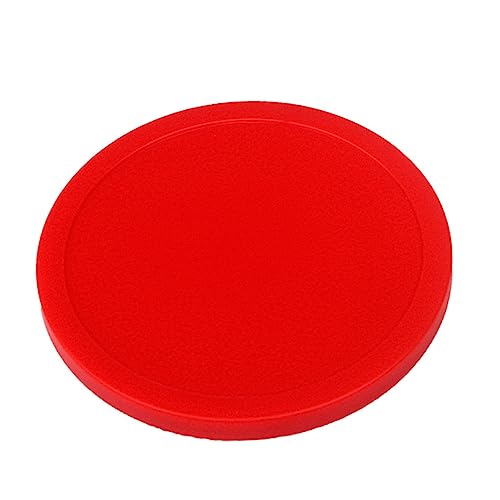 75mm Air Hockey Pucks Set of 4 Red Table Hockey Paddles Sturdy Replacement Accessories for Boys and Girls and Adults for Game Tables