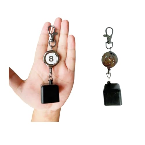 2-Pack Retractable Pool Chalk Holders with Belt Clip & Keychain | Billiard Cue Chalk Keeper Case for Snooker Game Training & Practice Accessories